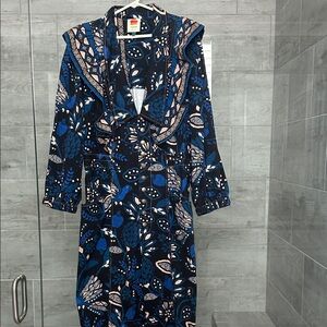 Farm Rio Gorgeous Navy Blue Floral jumpsuit